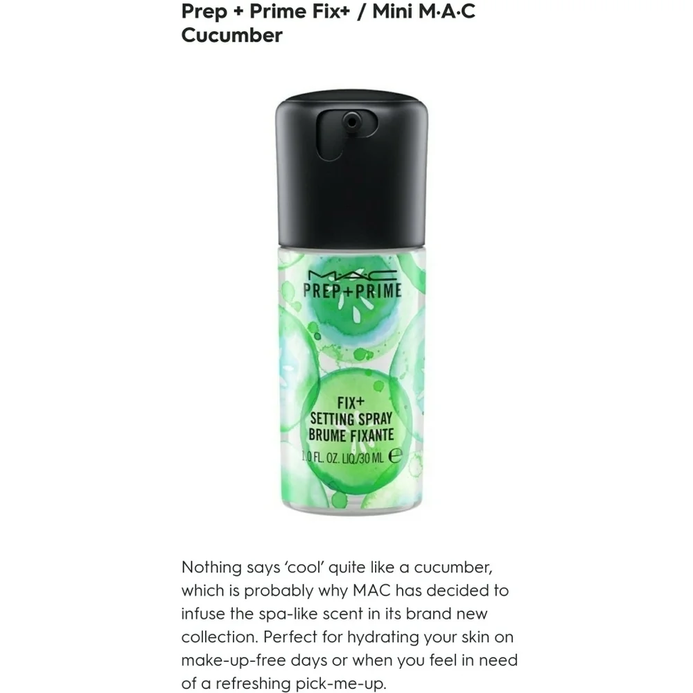 MAC // ltd ed tropical prime fix+ 3 piece mini travel set